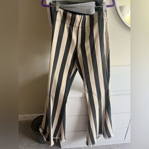 Mumu striped flare jeans